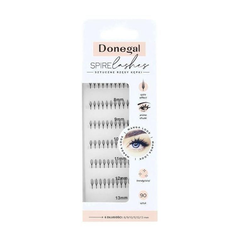 Donegal, Spire Lashes kępki rzęs, 90 szt.