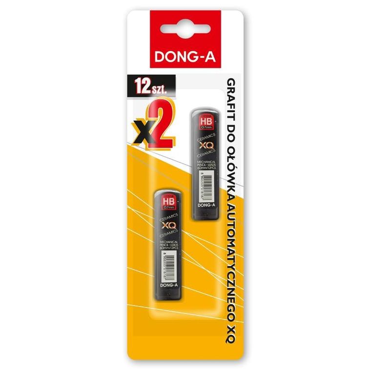 Donga-a, XQ Ceramics, grafit do ołówka automatycznego HB, 0,5 mm, 2-12 szt.