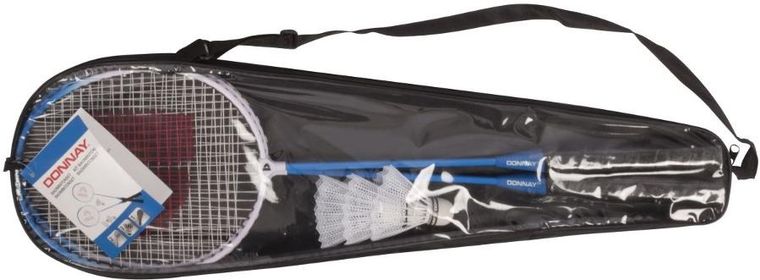 Donnay, zestaw do badmintona w pokrowcu, niebieski