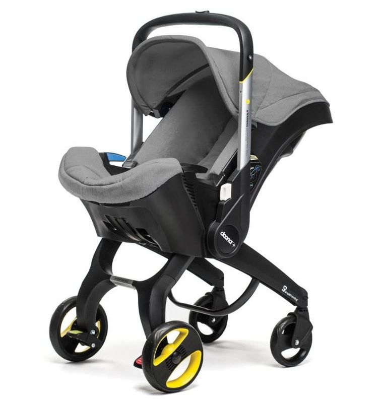 Doona+, mobilny fotelik samochodowy, szary