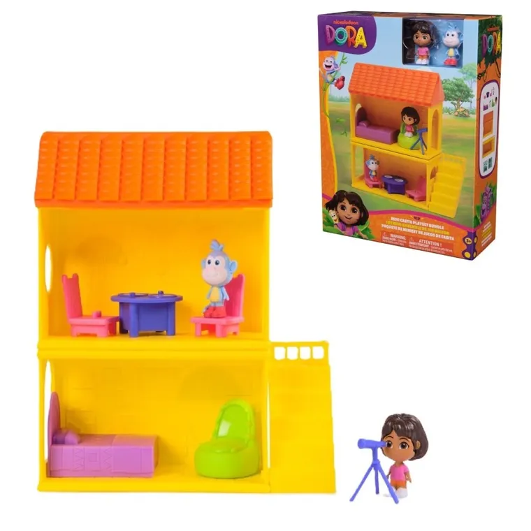 Dora poznaje świat, Mini Casita, modułowy domek, zestaw z figurkami Dory i Butka