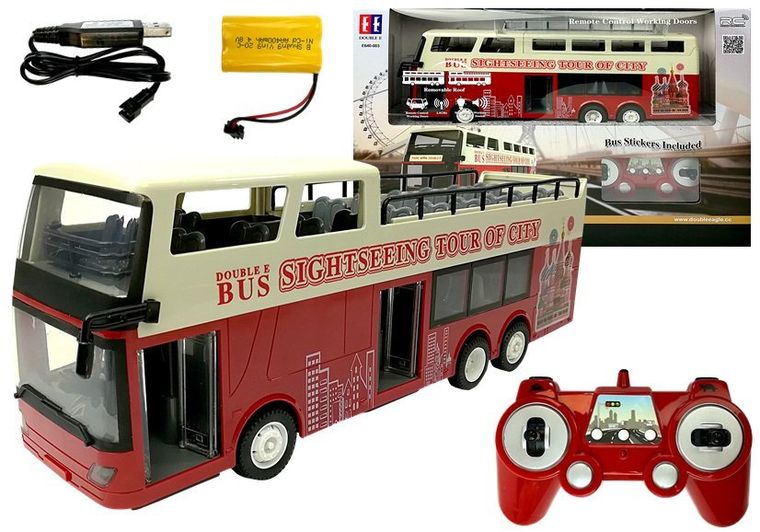 Double E, Autobus Piętrowy, pojazd zdalnie sterowany, 1:18