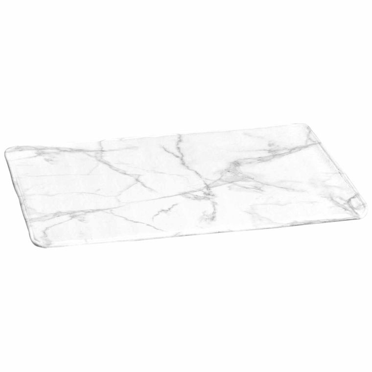 Douceur d'intérieur, dywanik antypoślizgowy, Marbre, 45-75 cm, biały
