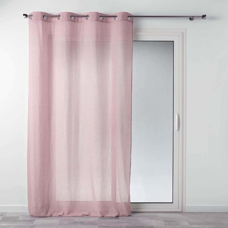 Douceur d'intérieur, firana gotowa, Misty, 140-240 cm, różowa