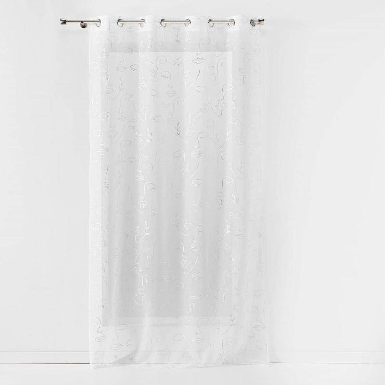 Douceur d'intérieur, firanka do salonu na przelotkach, Arty Line, nadruk metalizowany, 140-240 cm