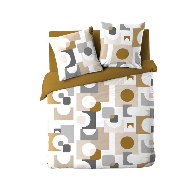 Douceur D'intérieur, Geomelo, zestaw pościeli z geometrycznym wzorem, 240-220 cm