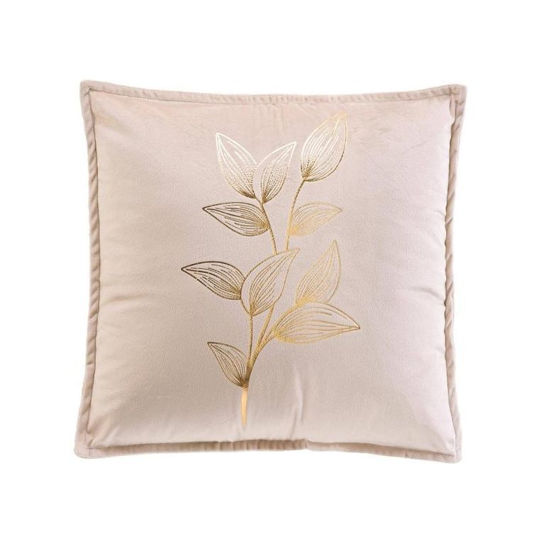 Douceur D'intérieur, Glama, poduszka ozdobna z aksamitnego materiału, 45-45 cm