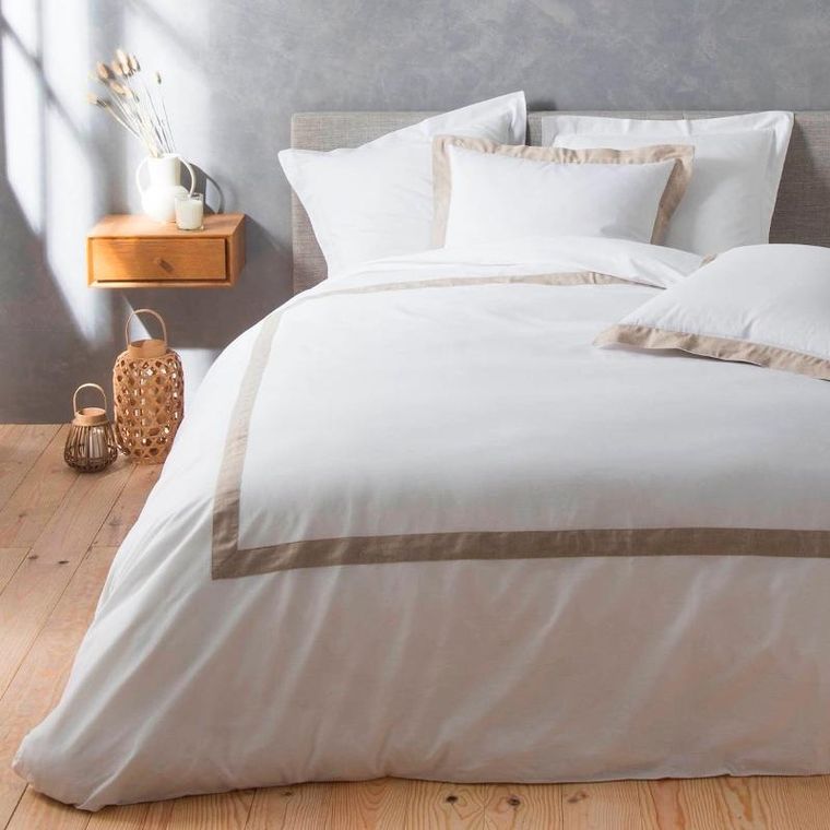Douceur d'intérieur, komplet pościeli z domieszką lnu, Lauraline, 240-220 cm