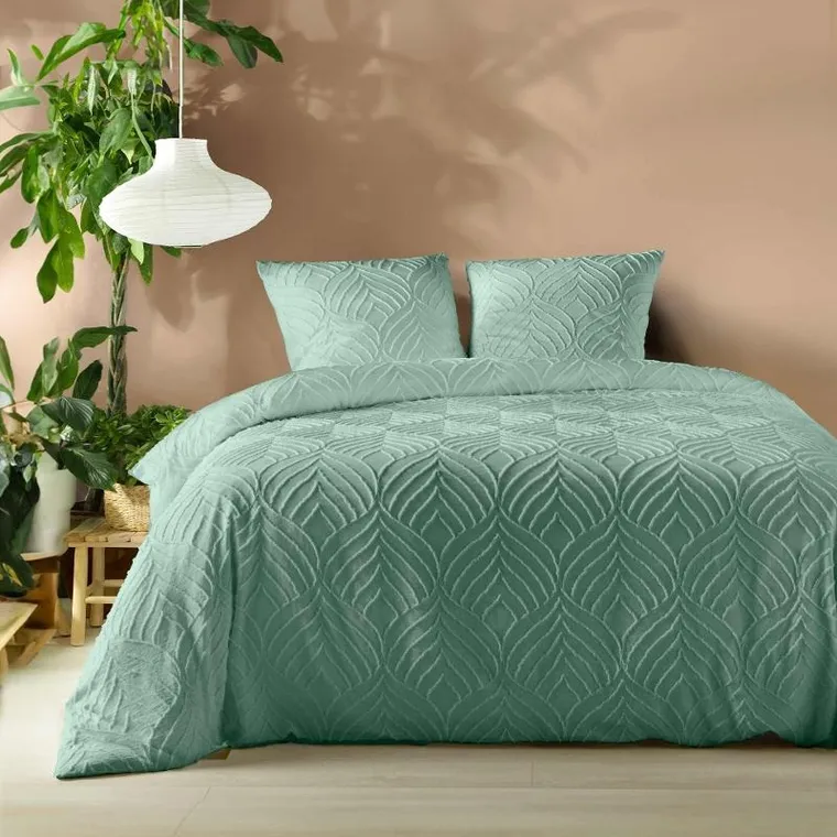 Douceur d'intérieur, komplet pościeli z tuftowanym wzorem, heltie, 240-220 cm