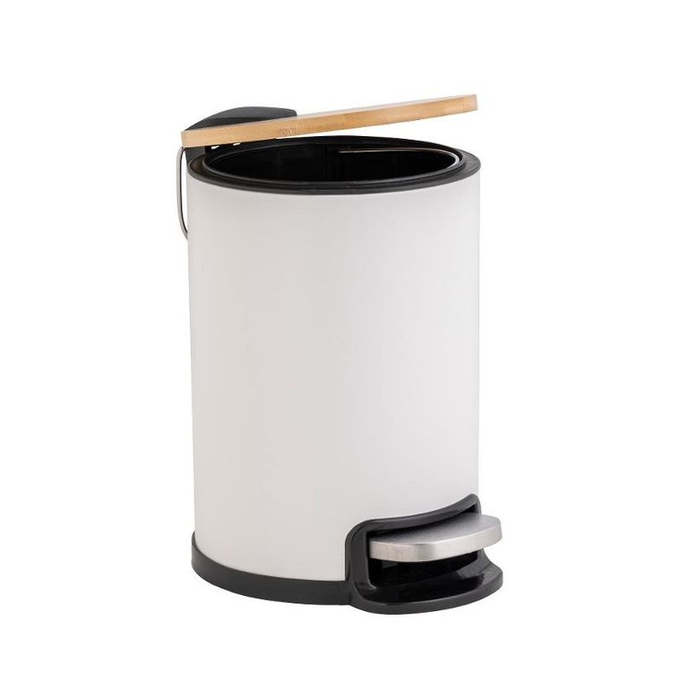Douceur d'intérieur, kosz na śmieci z cichym domykaniem, bambus, 3 l, Mobelle