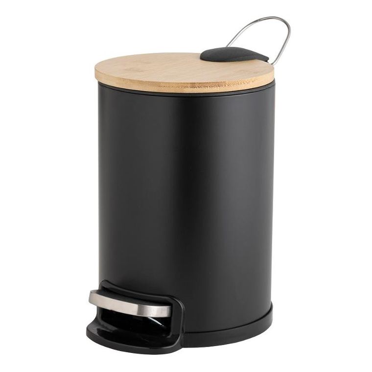 Douceur d'intérieur, kosz na śmieci z cichym domykaniem, bambus, 3 l, Mobelle