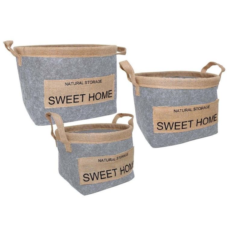 Douceur d'intérieur, kosze dekoracyjne, 3 szt.