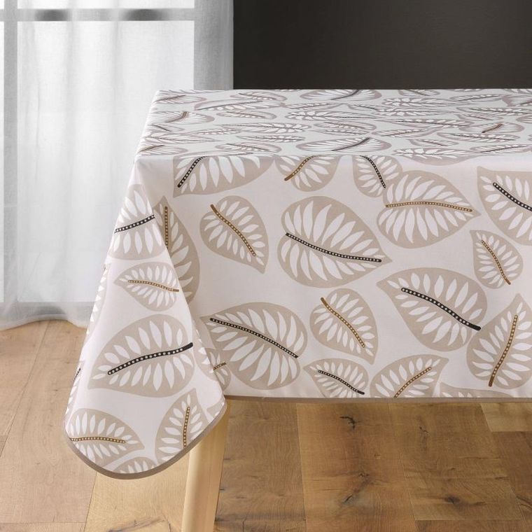 Douceur d'intérieur, kwadratowy obrus poliestrowy z nadrukiem, Alma, 150-150 cm