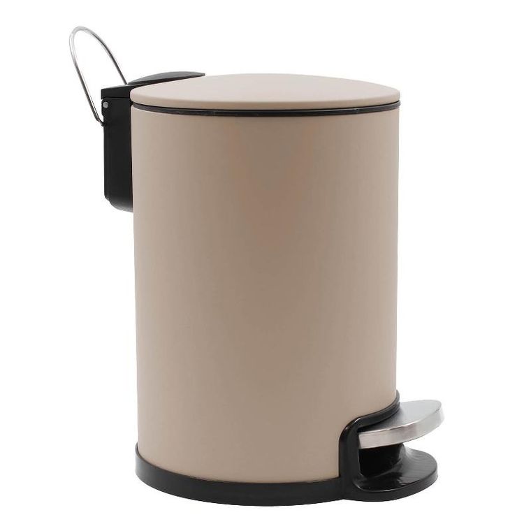 Douceur d'intérieur, łazienkowy kosz na śmieci z cichym domykaniem, 3 l, Metaline