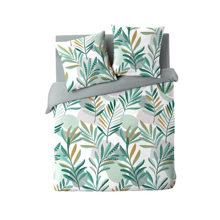 Douceur D'intérieur, Louna, zestaw pościeli ze wzorem liści, 240-220 cm