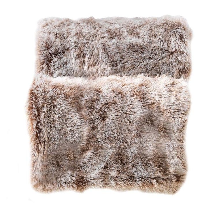 Douceur D'intérieur, miękki koc ze sztucznego futra, beige