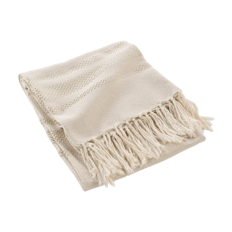 Douceur d'intérieur, narzuta z frędzlami, Doreline, 125-150 cm