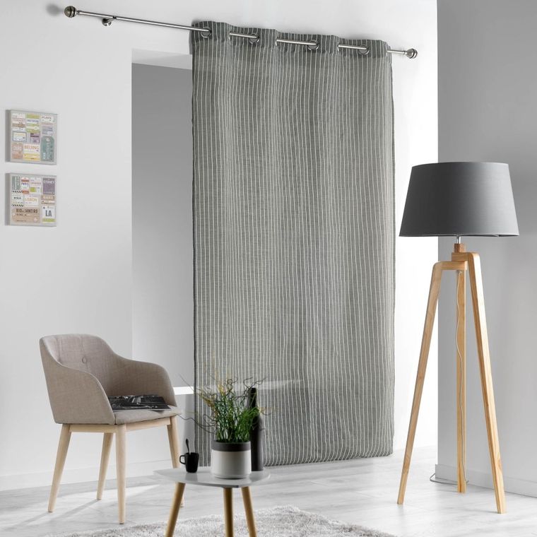 Douceur d'intérieur, nowoczesna zasłona okienna, Sofiane, 140-260 cm, szara
