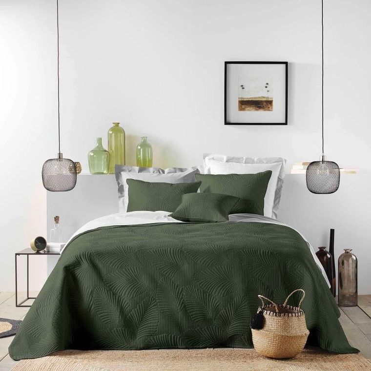 Douceur d'intérieur, ozdobna poszewka z tłoczeniem, Colombiene, 40-40 cm