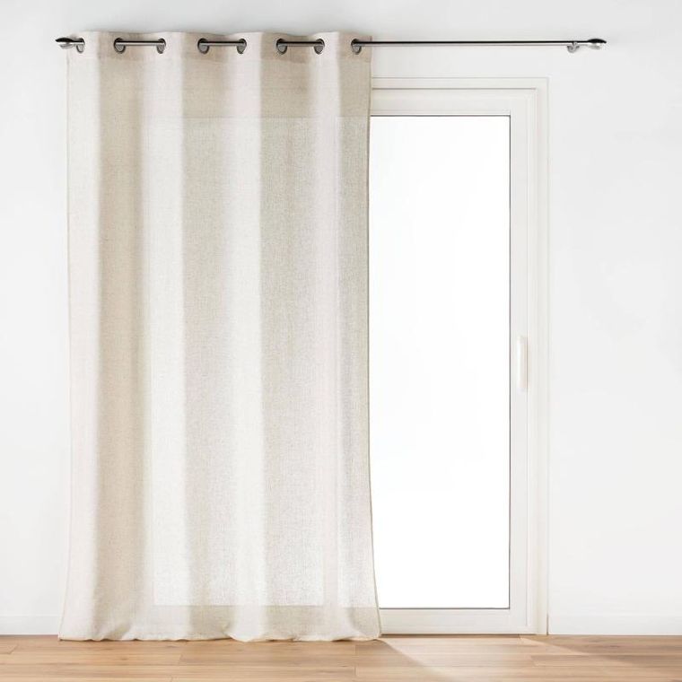 Douceur D'intérieur, Pauline, zasłona na przelotkach z efektem lnu, 140-240 cm