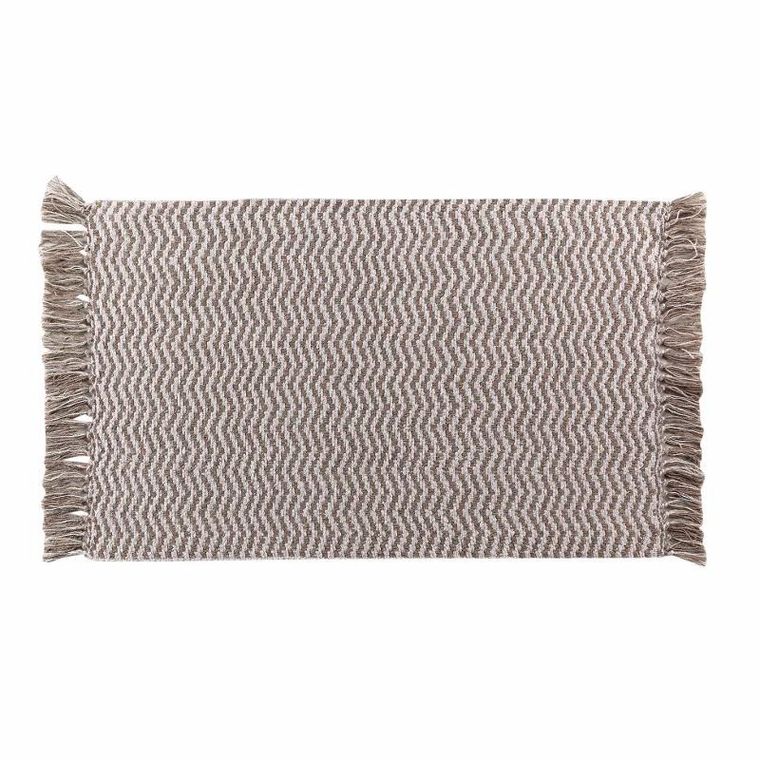 Douceur d'intérieur, pleciony dywanik z frędzlami, Alessia, 50-80 cm