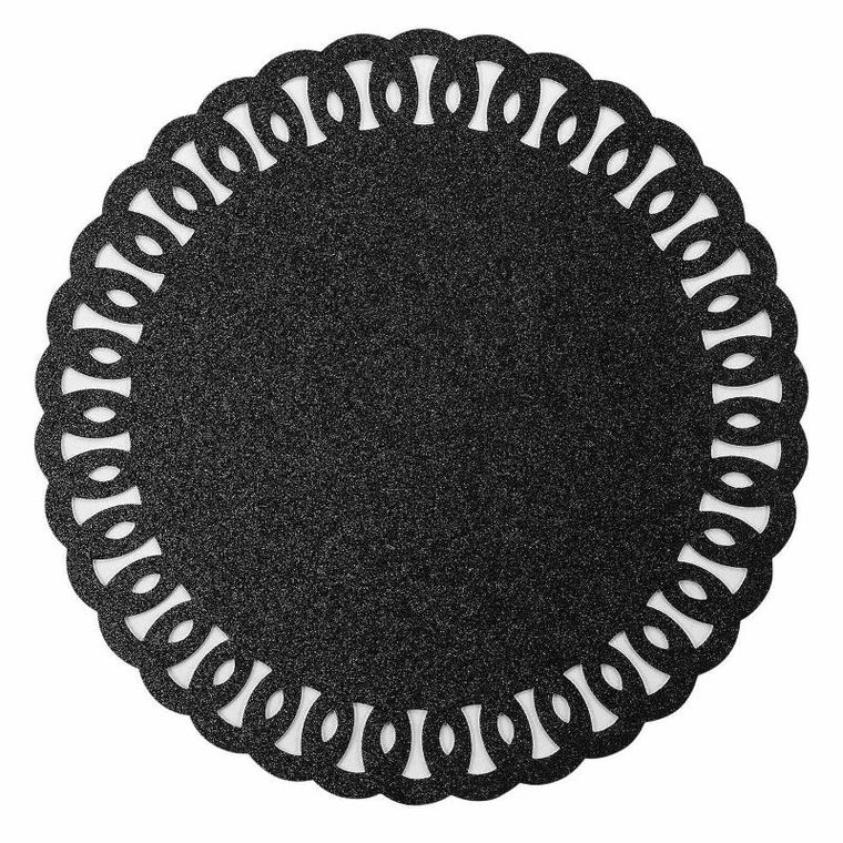 Douceur d'intérieur, podkładka na stół, Guirlande, brokatowa, Ø 38 cm