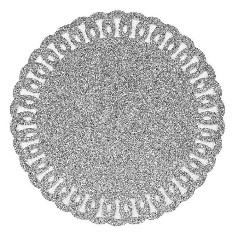 Douceur d'intérieur, podkładka na stół, Guirlande, brokatowa, Ø 38 cm