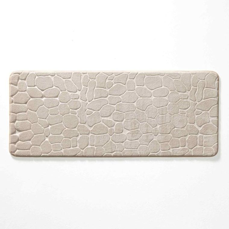 Douceur D'intérieur, podłużna mata łazienkowa z tłoczonym wzorem, 50-120 cm