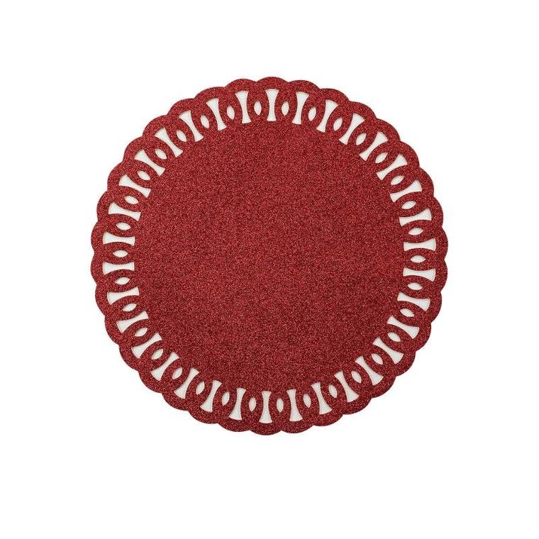 Douceur D'intérieur, podstawka pod talerz brokatowa, średnica 38 cm