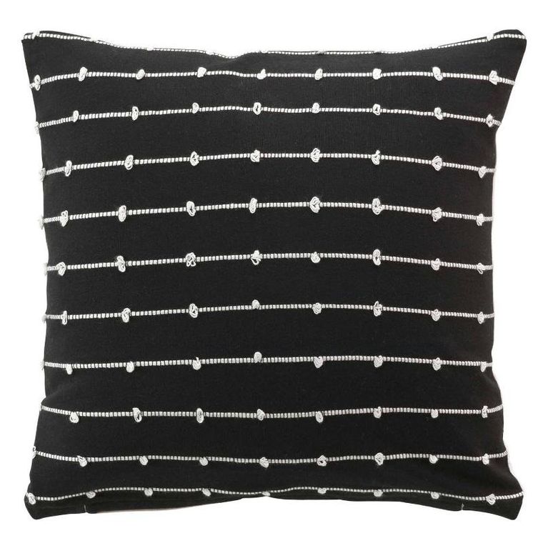 Douceur d'intérieur, poduszka dekoracyjna, Linechic, bawełna z recyklingu, 45-45 cm