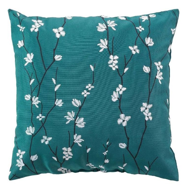 Douceur d'intérieur, poduszka dekoracyjna, Sakura, gałązka wiśni, 45-45 cm