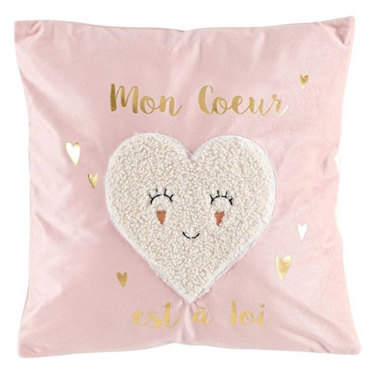 Douceur d'intérieur, poduszka dziecięca, welwetowa, 40-40 cm