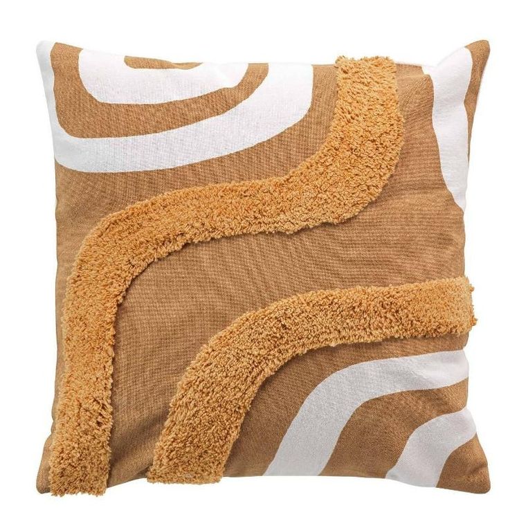 Douceur d'intérieur, poszewka dekoracyjna, Mirade, abstrakcyjny wzór, tuftowana bawełna, 40-40 cm