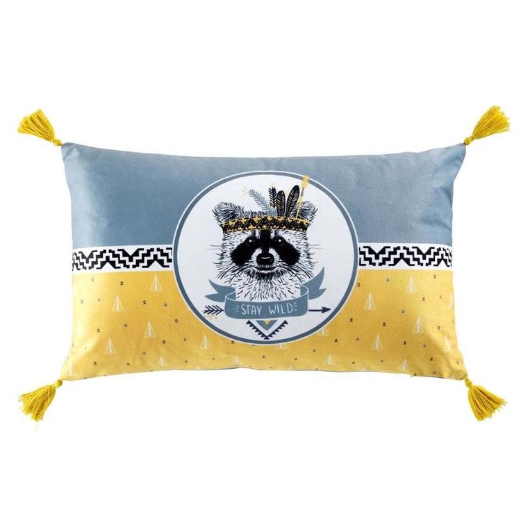 Douceur d'intérieur, poszewka dekoracyjna z frędzlami, Stay Wild, 30-50 cm