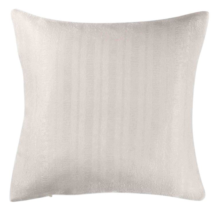 Douceur d'intérieur, poszewka na poduszkę, Velvet Paleo, 40-40 cm, biała