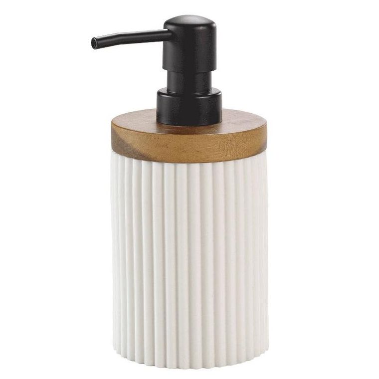 Douceur d'intérieur, prążkowany dozownik do mydła, Niagara, 8-17 cm