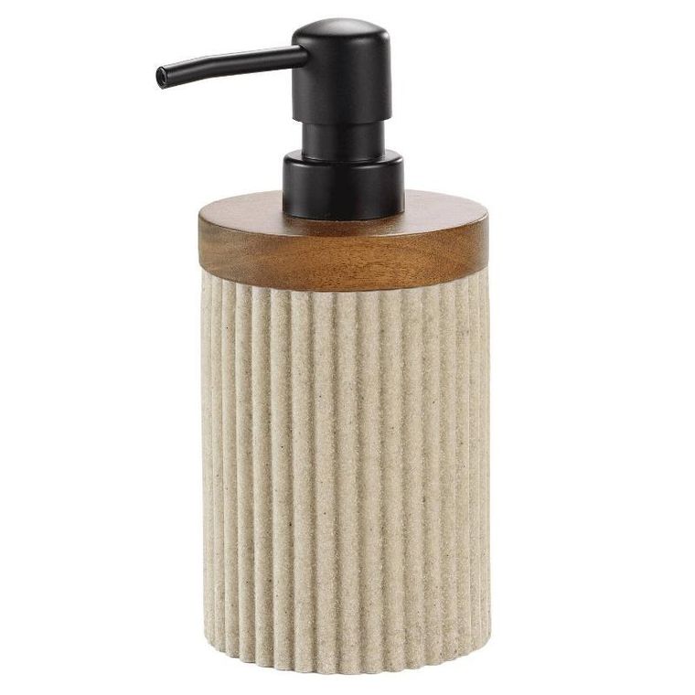 Douceur d'intérieur, prążkowany dozownik do mydła, Niagara, 8-17 cm