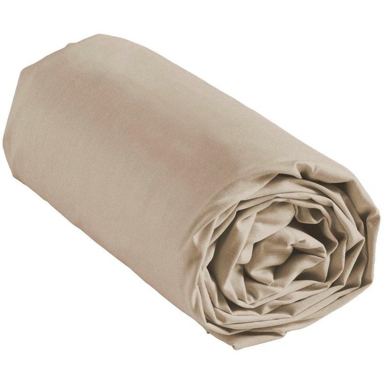 Douceur d'intérieur, prześcieradło na gumce, Linette, 160-200 cm, bawełna