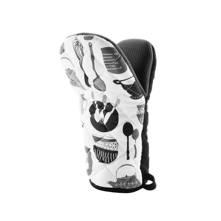 Douceur d'intérieur, rękawica kuchenna bawełniana, silikonowe wzmocnienia, 24.5-14.5 cm