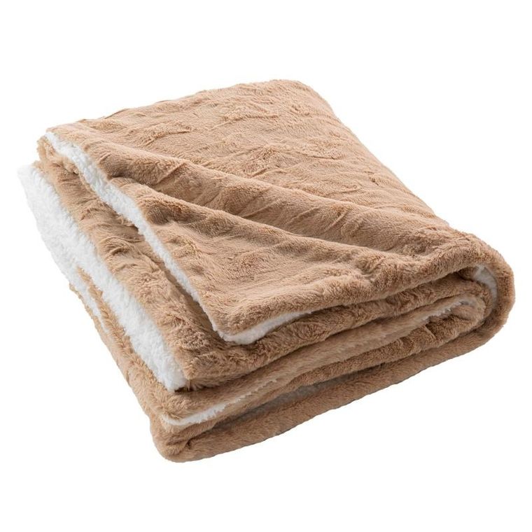 Douceur D'intérieur, Sand, pluszowy koc ze sztucznego futra