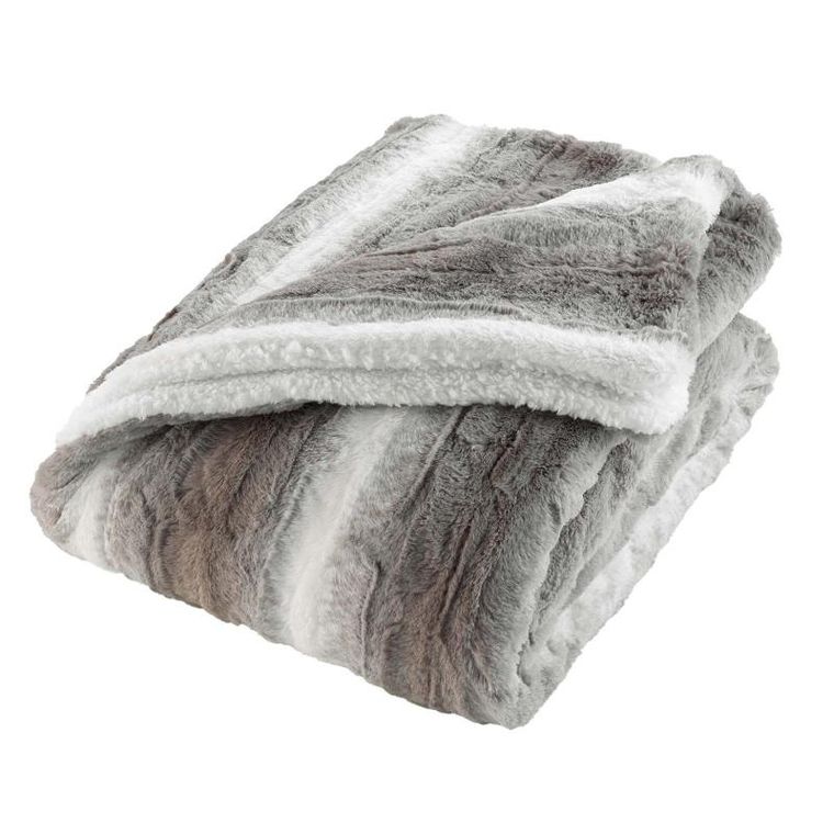Douceur D'intérieur, Sven, miękki koc z imitacji futra, 125-150 cm