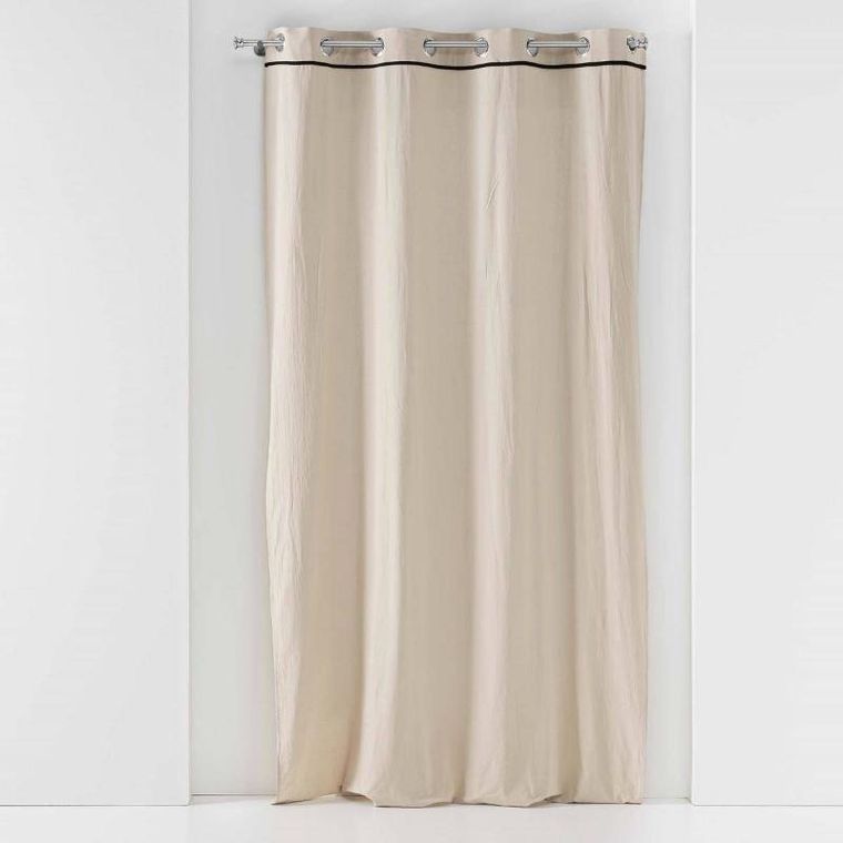Douceur d'intérieur, zasłona na przelotkach, Linette, bawełniana, z połyskiem, 135-240 cm