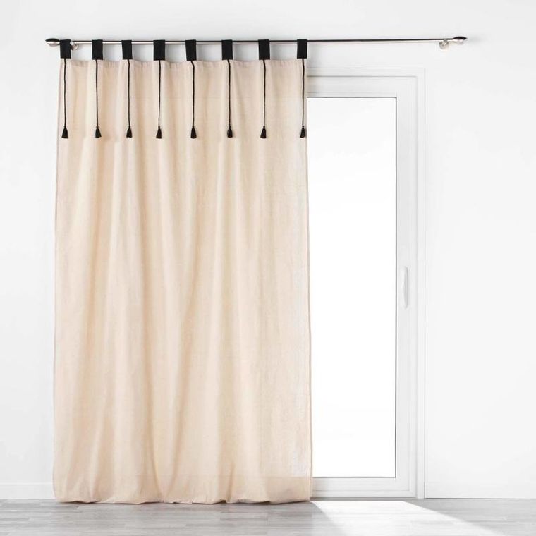 Douceur d'intérieur, zasłona na szelkach, Filine, polibawełna, 140-240 cm