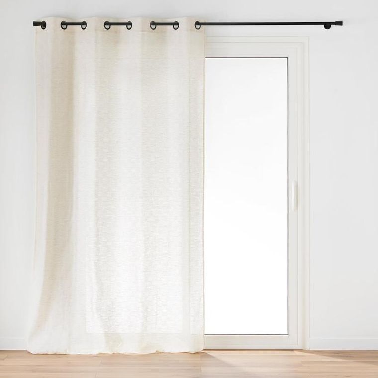 Douceur d'intérieur, zasłona okienna z efektem lnu, 140-260 cm, Logan