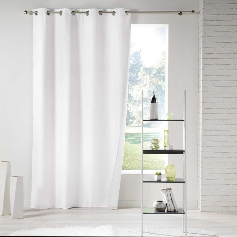 Douceur d'intérieur, zasłona termiczna na przelotkach, Icemount, 140-260 cm, biała