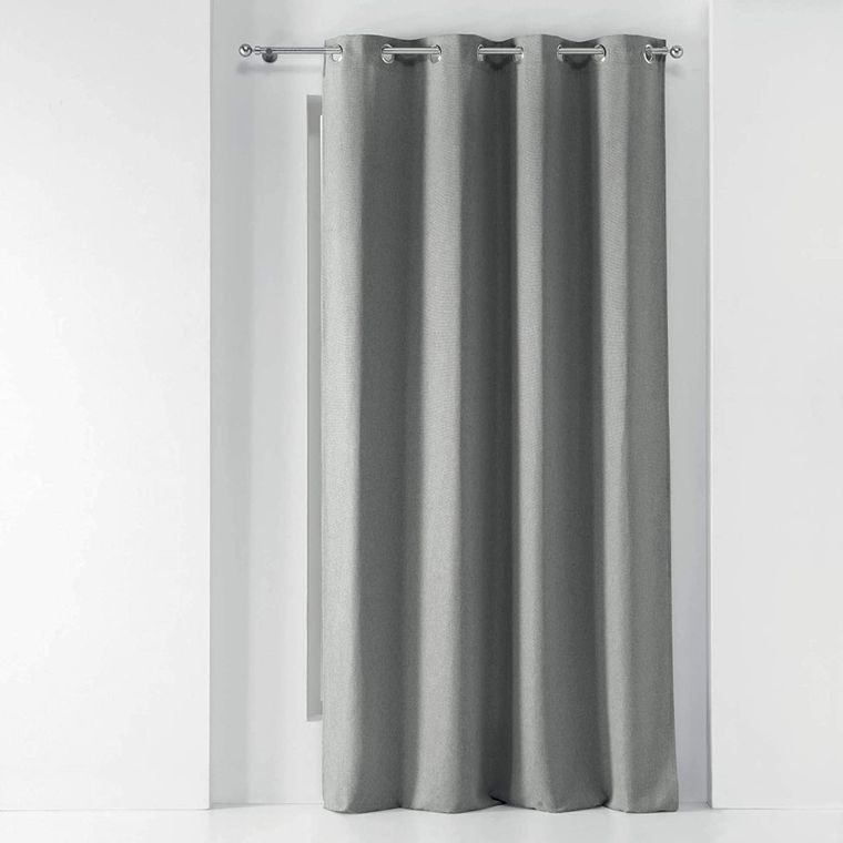 Douceur d'intérieur, zasłona zaciemniająca, Solena, 140-260 cm, szara