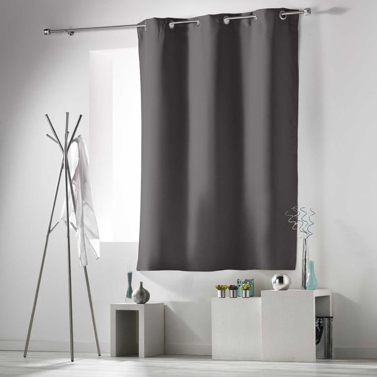 Douceur d'intérieur, zasłona zaciemniająca, szara, Occult, 140-180 cm
