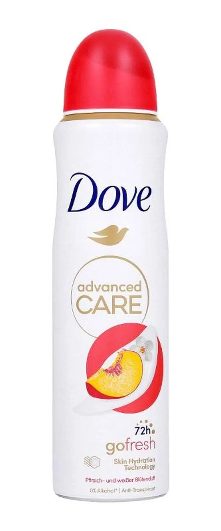 Dove, Go Fresh, antyperspirant w sprayu, peach & white blossom scent, 150 ml