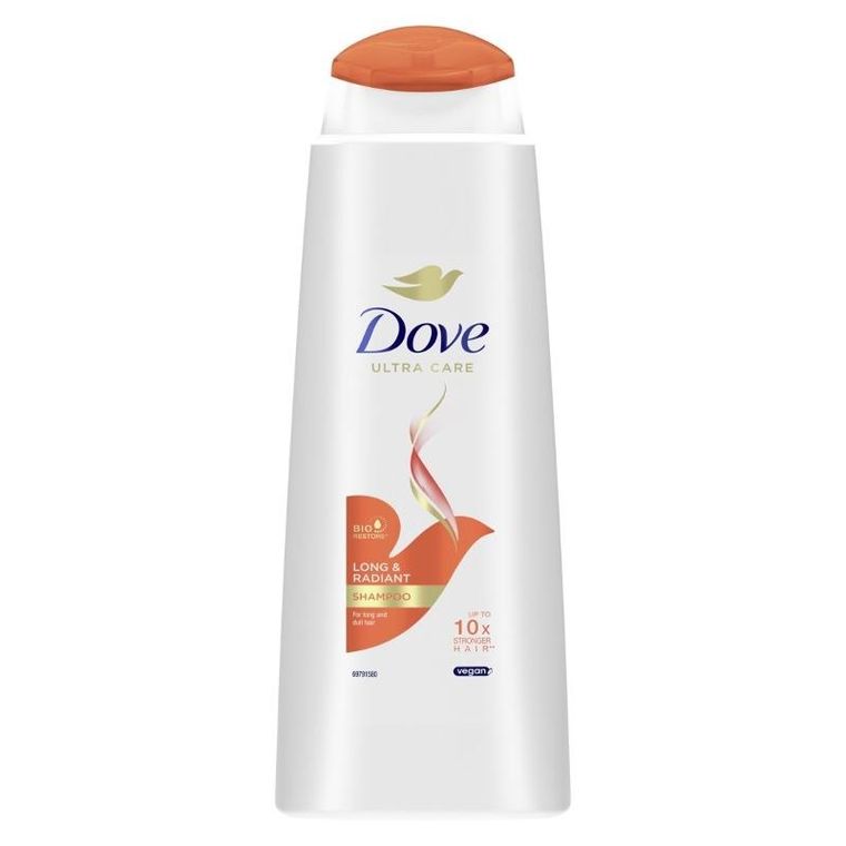 Dove, Ultra Care, szampon do włosów długich i matowych, long & radiant, 400 ml