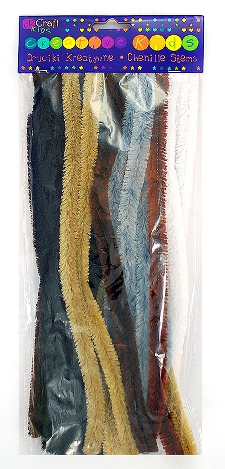 DP Craft, druciki kreatywne, animal prints, 30 cm, 24 szt.